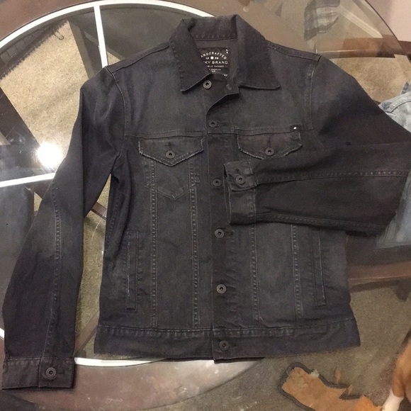 lucky brand black denim jacket